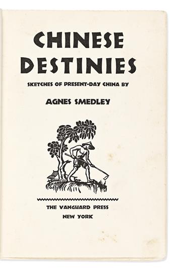 Smedley, Agnes (1892-1950) Three Signed & Inscribed Copies of her own Books.